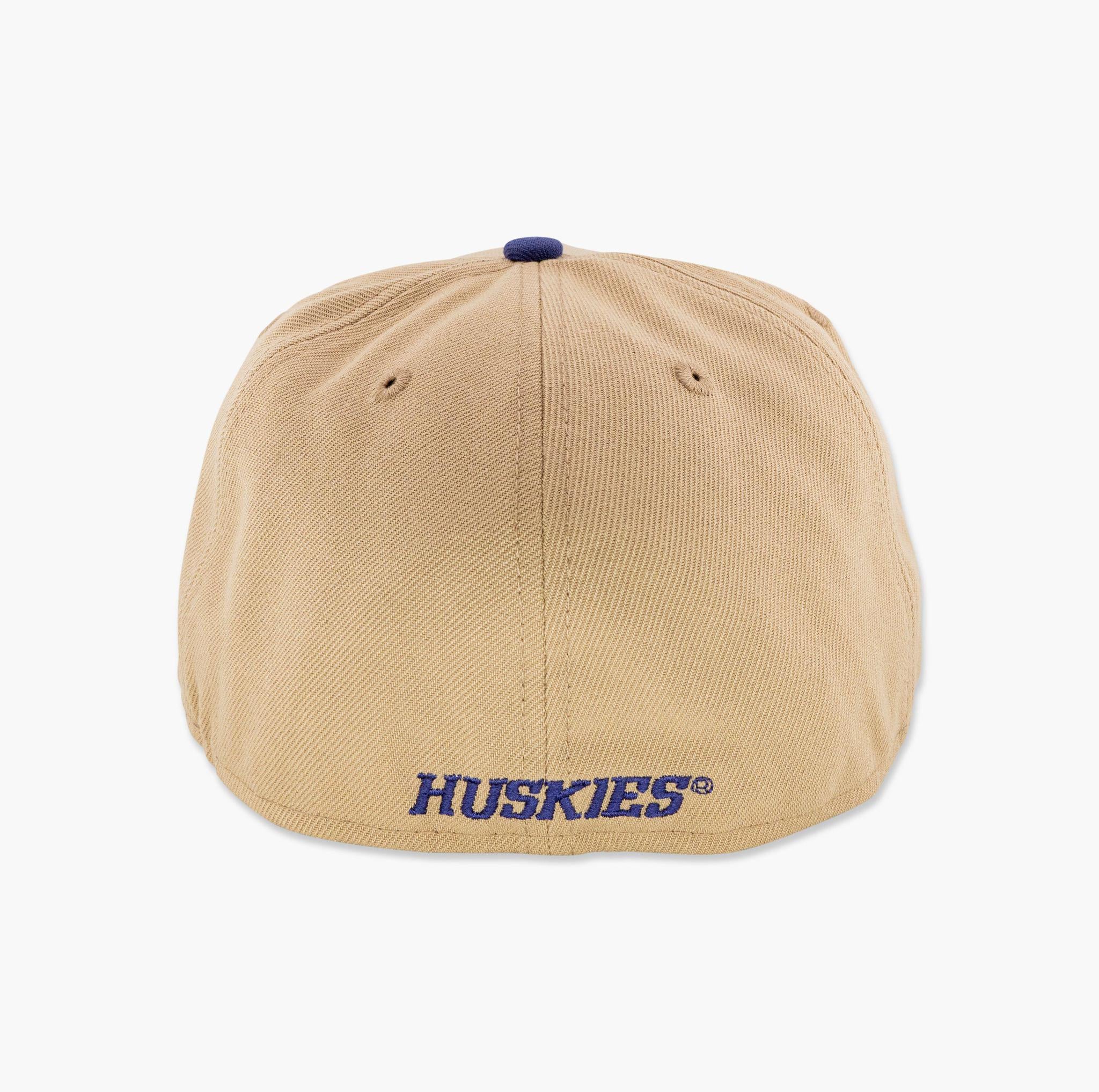 Washington Huskies Tan/Purple Primary Logo Fitted Hat - Image 3
