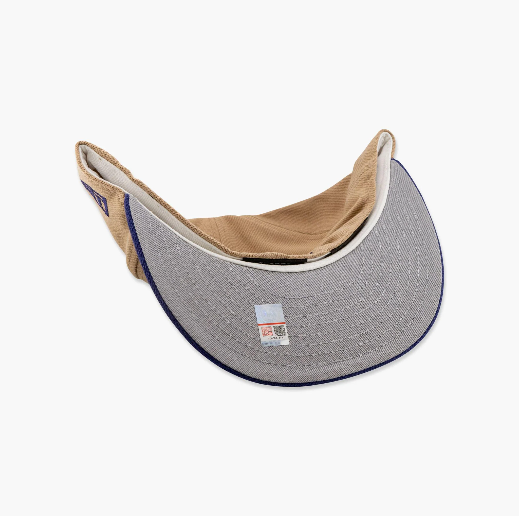 Washington Huskies Tan/Purple Primary Logo Fitted Hat - Image 4